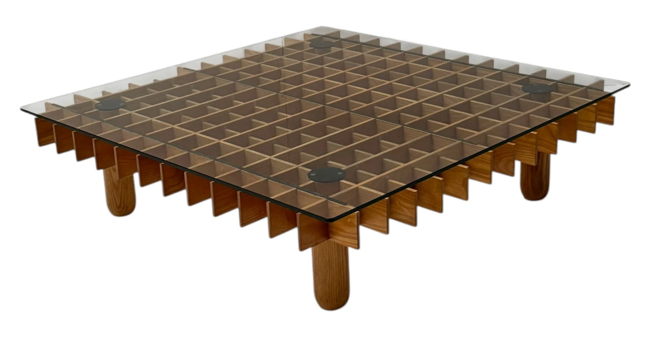 XL Kyoto Graphic Coffee Table by Gianfranco Frattini for Ghianda / Knoll, 1974